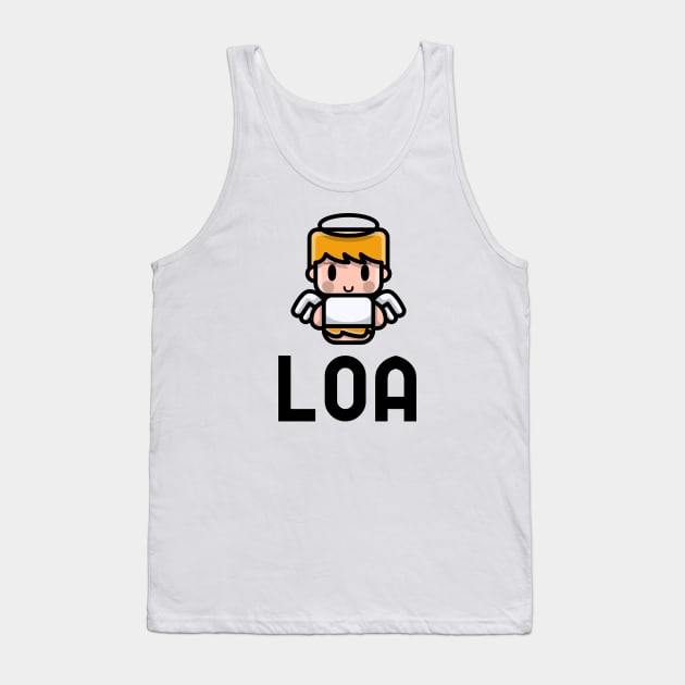 LOA - Law Of Attraction Tank Top by Jitesh Kundra